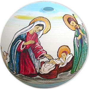 Matka Boska, Józef i Dzieciątko Jezus na Lampionie
